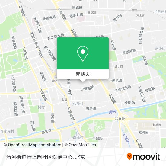 清河街道清上园社区综治中心地图