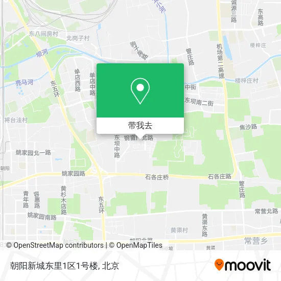 朝阳新城东里1区1号楼地图