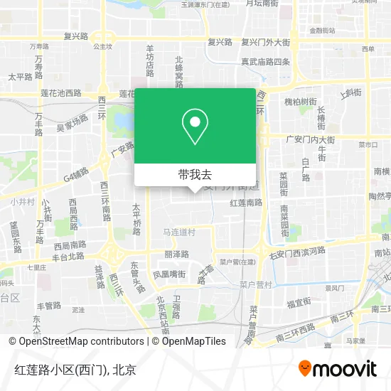 红莲路小区(西门)地图