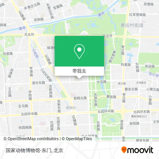 国家动物博物馆-东门地图