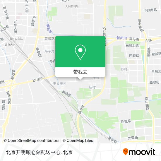 北京开明顺仓储配送中心地图