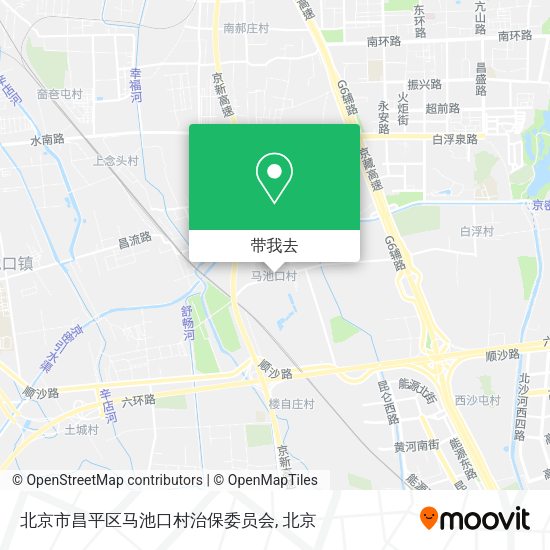 北京市昌平区马池口村治保委员会地图
