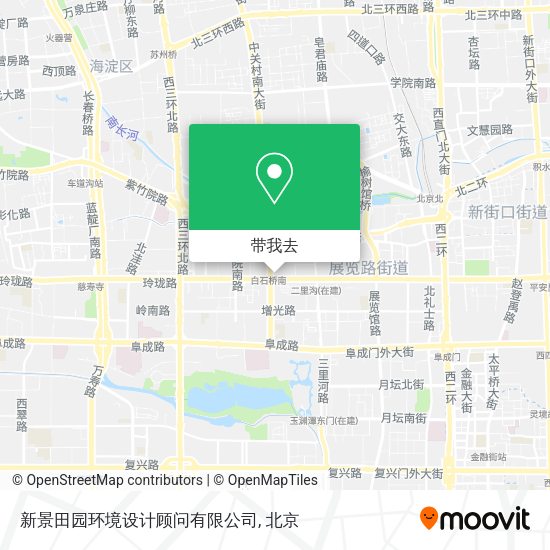 新景田园环境设计顾问有限公司地图