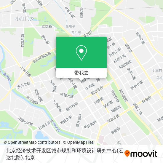 北京经济技术开发区城市规划和环境设计研究中心(宏达北路)地图