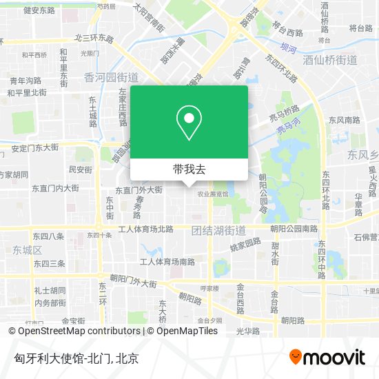 匈牙利大使馆-北门地图