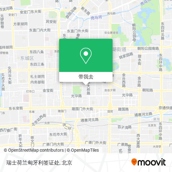 瑞士荷兰匈牙利签证处地图