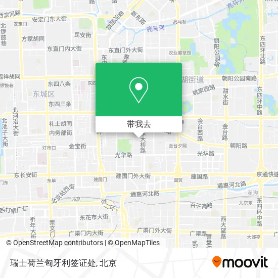 瑞士荷兰匈牙利签证处地图