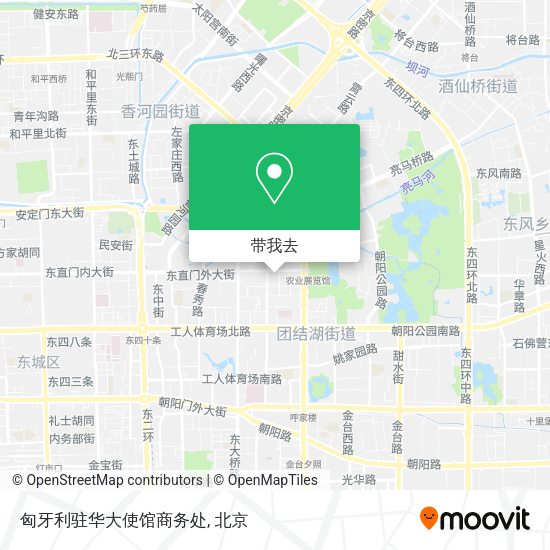 匈牙利驻华大使馆商务处地图