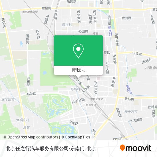 北京任之行汽车服务有限公司-东南门地图