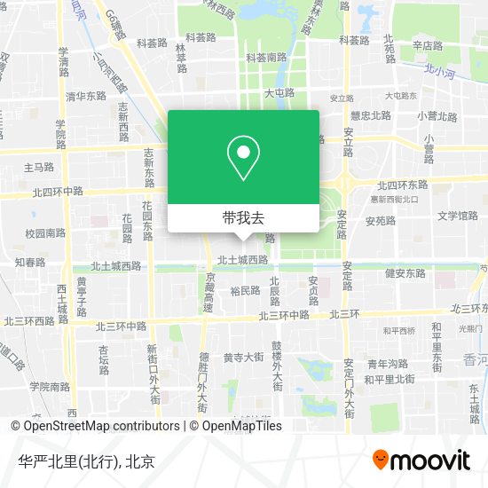 华严北里(北行)地图