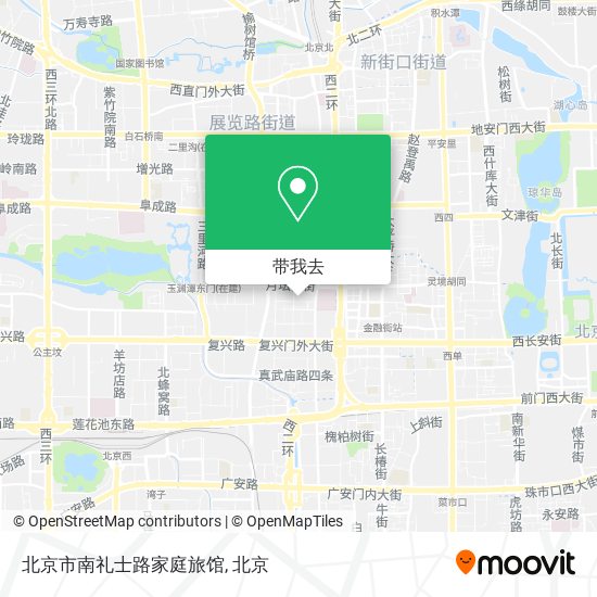 北京市南礼士路家庭旅馆地图