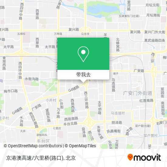 京港澳高速/六里桥(路口)地图