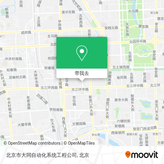 北京市大同自动化系统工程公司地图