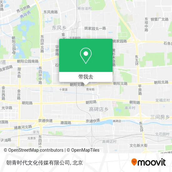 朝青时代文化传媒有限公司地图