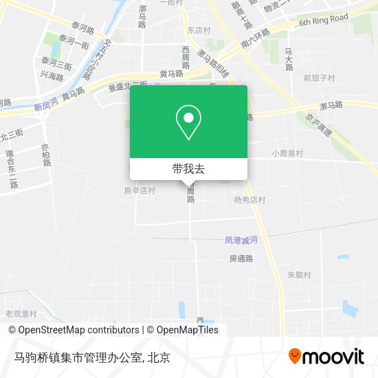 马驹桥镇集市管理办公室地图