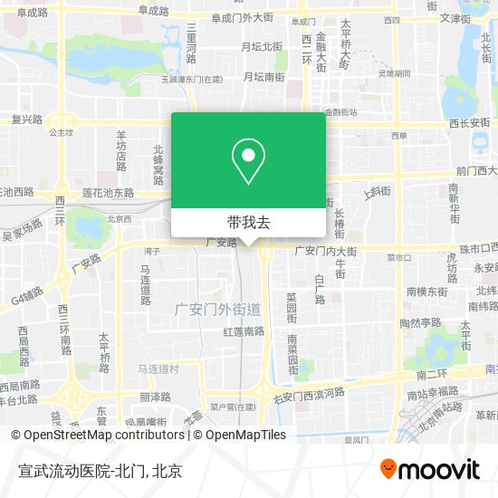 宣武流动医院-北门地图