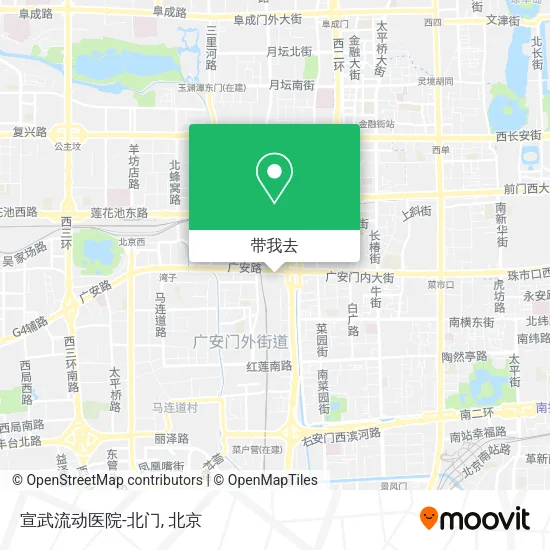 宣武流动医院-北门地图