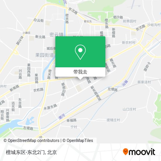 檀城东区-东北2门地图