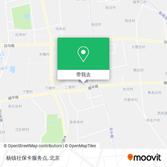 杨镇社保卡服务点地图