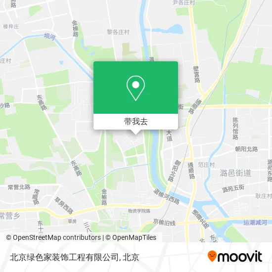 北京绿色家装饰工程有限公司地图