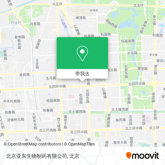 北京亚东生物制药有限公司地图