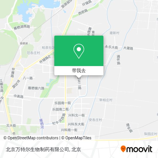 北京万特尔生物制药有限公司地图