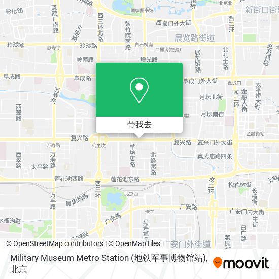 Military Museum Metro Station (地铁军事博物馆站)地图