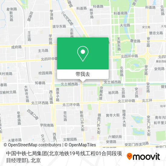中国中铁七局集团(北京地铁19号线工程01合同段项目经理部)地图