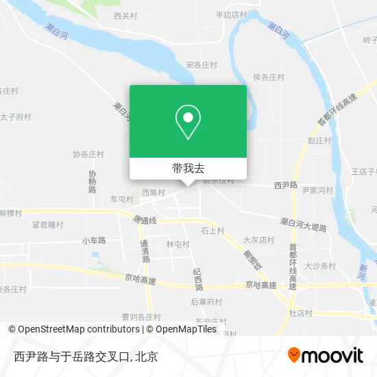 西尹路与于岳路交叉口地图