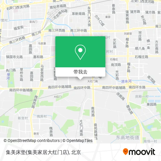 集美床垫(集美家居大红门店)地图