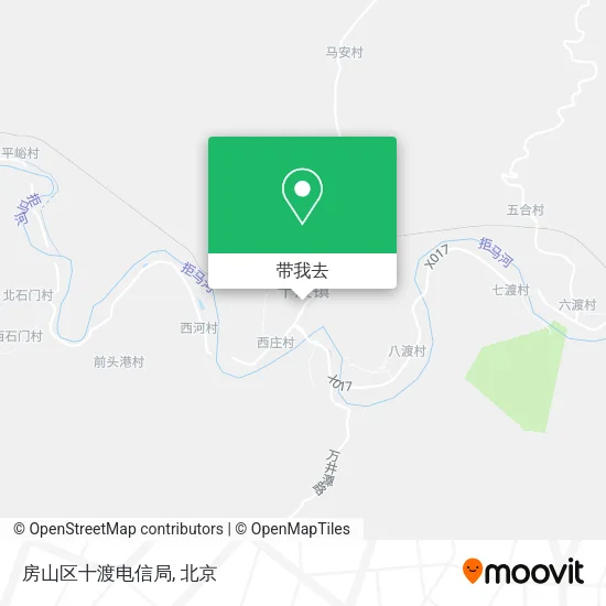 房山区十渡电信局地图