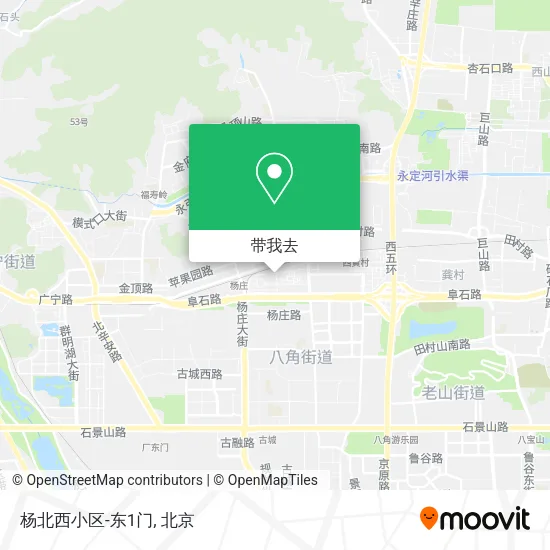 杨北西小区-东1门地图