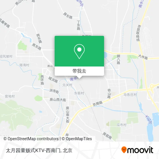 太月园量贩式KTV-西南门地图