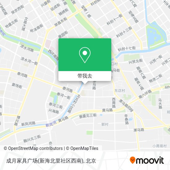 成月家具广场(新海北里社区西南)地图