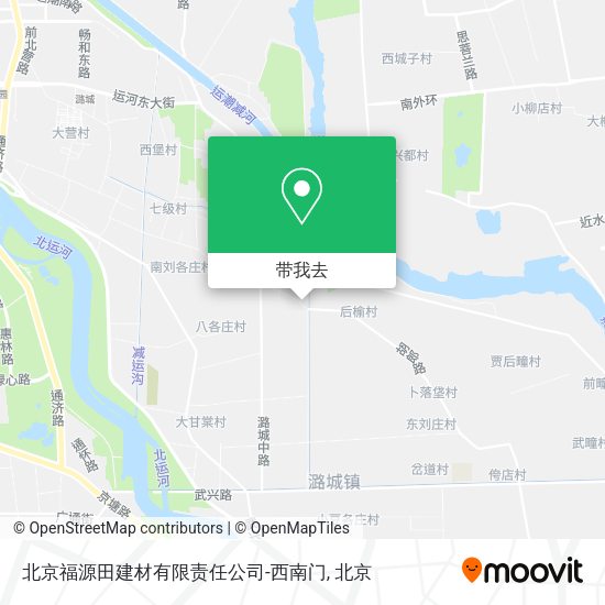 北京福源田建材有限责任公司-西南门地图