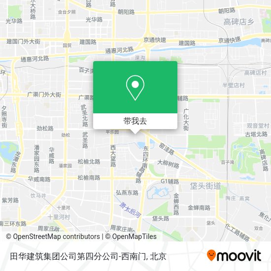 田华建筑集团公司第四分公司-西南门地图