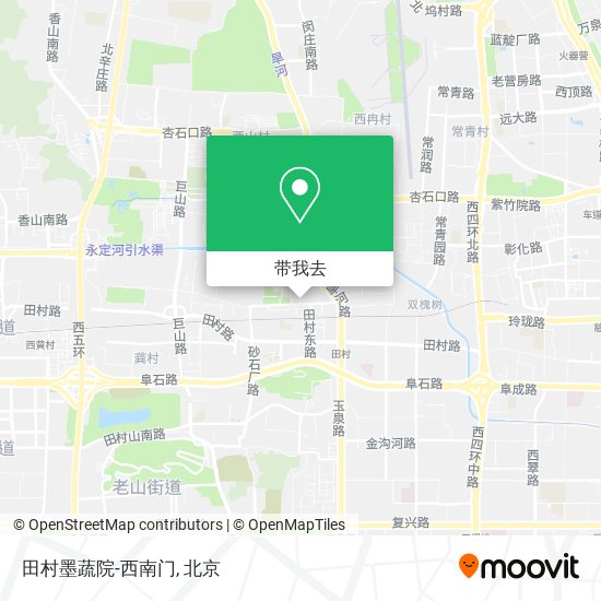田村墨蔬院-西南门地图
