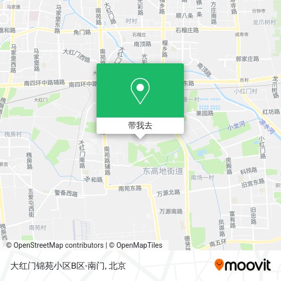 大红门锦苑小区B区-南门地图