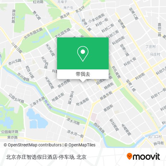 北京亦庄智选假日酒店-停车场地图