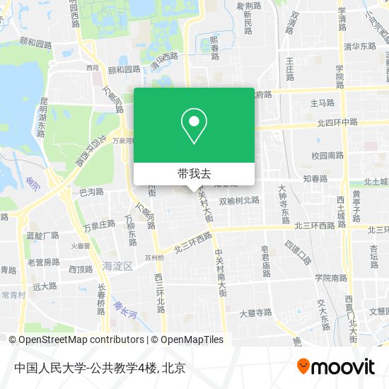 中国人民大学-公共教学4楼地图