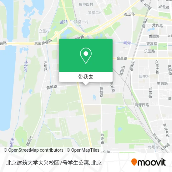 北京建筑大学大兴校区7号学生公寓地图