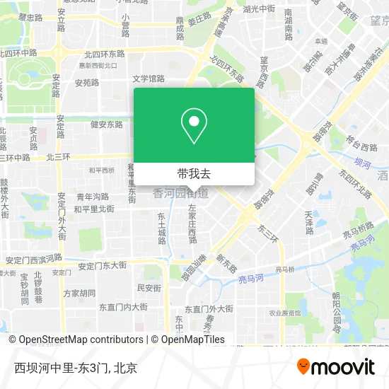 西坝河中里-东3门地图