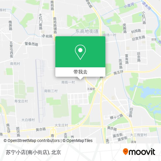 苏宁小店(南小街店)地图