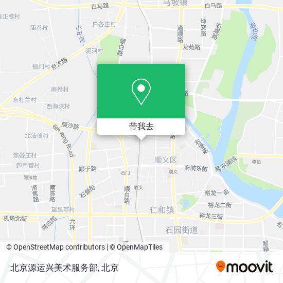 北京源运兴美术服务部地图