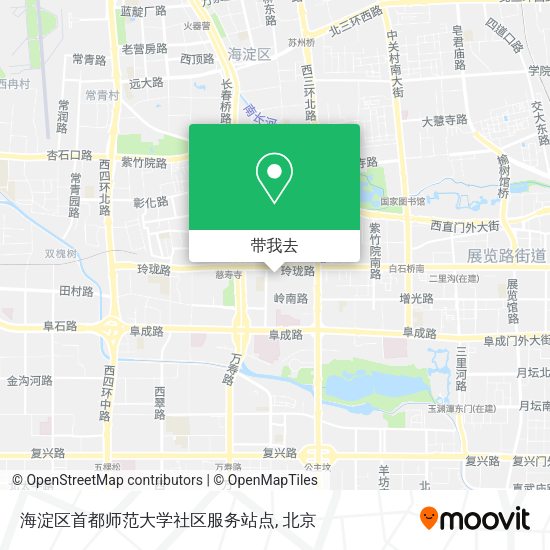 海淀区首都师范大学社区服务站点地图