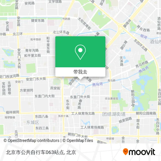 北京市公共自行车063站点地图
