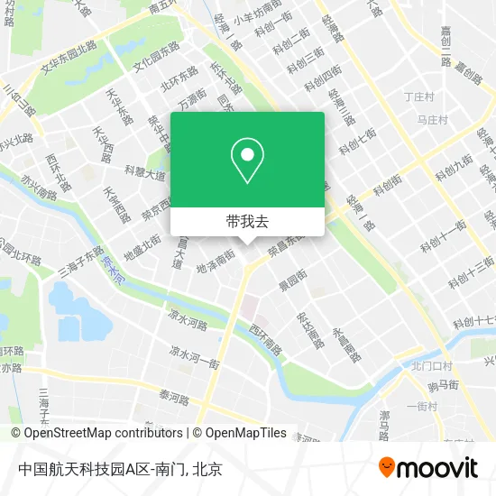 中国航天科技园A区-南门地图