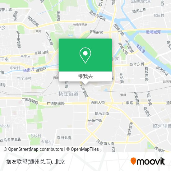 撸友联盟(通州总店)地图