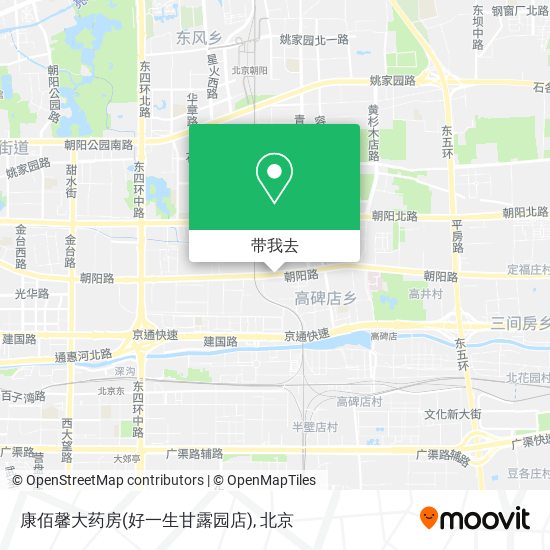 康佰馨大药房(好一生甘露园店)地图