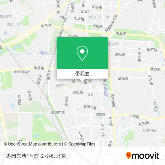 枣园东巷1号院-2号楼地图